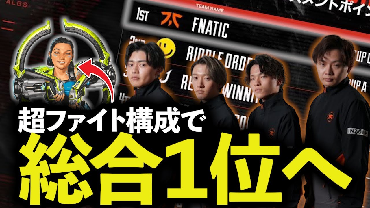 【ALGS Year4】世界大会でもやっぱりコイツが流行る…？大会本番、超ファイト構成で大暴れ！【ApexLegends/エーペックス/FNATIC/YukaF/Satuki/Lykq/マッスル】