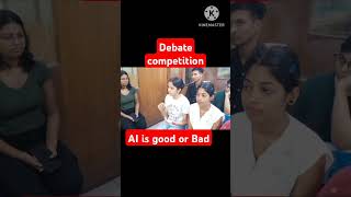 Debate artificial intelligence is good or bad #shorts