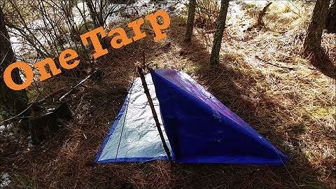 How to Make a Floored Tent With One Tarp