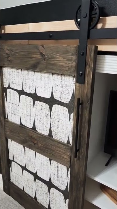 Barn door easy HACK! -no more sliding- #shorts