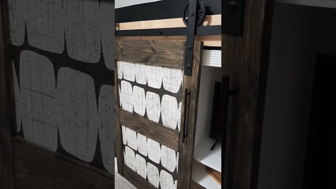 Barn door easy HACK! -no more sliding- 