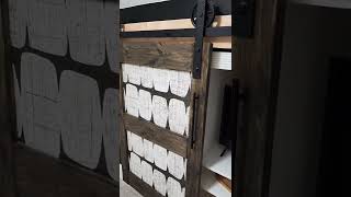 Barn door easy HACK! -no more sliding- #shorts