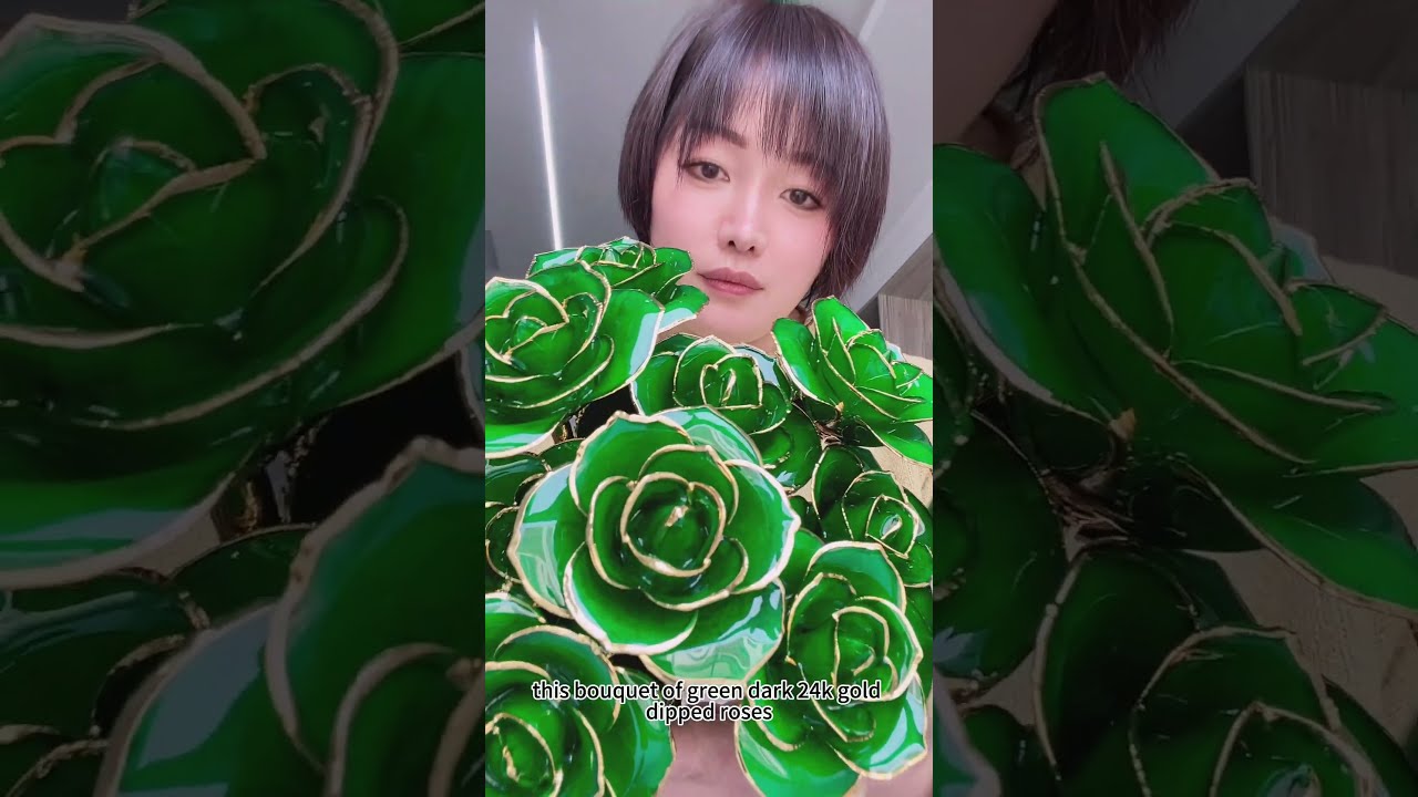 Tell Me What Does A Dark Green 24K Gold plated Rose Represent In Tell Me What Does A Dark Green 24K Gold plated Rose Represent In
