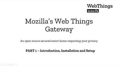 Part1 - Installation and Setup of Mozilla