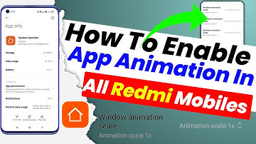 How To Enable App Open & Closing Animation In All Redmi Mobiles || Xiaomi Mobile App Animation