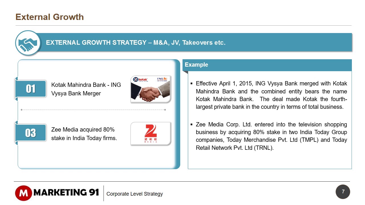 good corporate strategy examples Examples of corporate strategy.