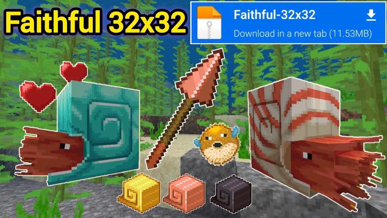 Texture Pack Faithful 32x For Minecraft Bedrock 1.21.130+ & Java 1.21. ...