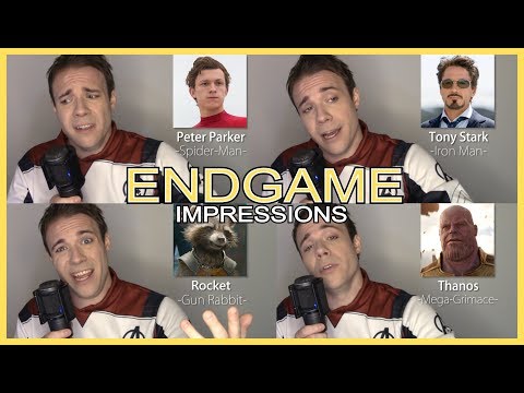 AVENGERS SING RADIOACTIVE!! (Endgame Impressions - Thor, Loki, Hulk, Black Panther, Spider Man)