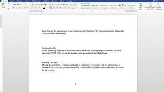 How To Write The Issue Analysis Paper