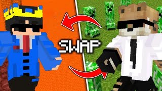 DEATH SWAP😈 IN MINECRAFT.... ft.@Raftpro334