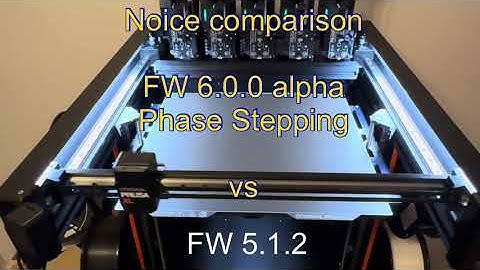Prusa XL FW 6.0.0 alpha Phase Stepping NOISE comparison