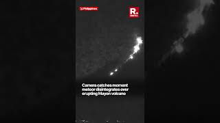 Meteor Flash Captured on Camera Near Mayon Volcano in the Philippines