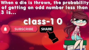 When a die is thrown, the probability of getting an odd number less than 3 is(A)16 (B)13 (C)12 (D)