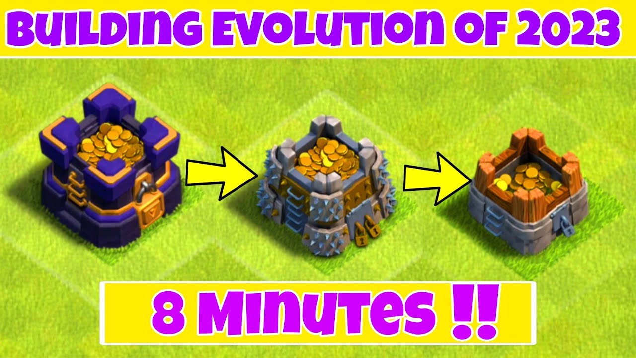 ALL BUILDINGS Upgrades Evolution (2023) | Clash of Clans - YouTube