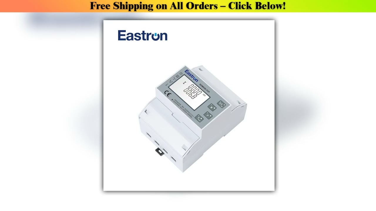 SDM630-TCP Three Phase Four Wire Din Rail Energy Meter, Ethernet TCP Communication and Pulse