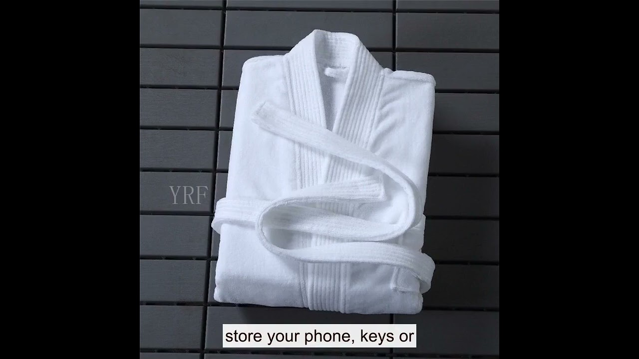 Szlafroki YRF, Szlafroki w luksusowym kolorze złotym, Men'Swrap, Szare szlafroki dla kobiet, Chiny