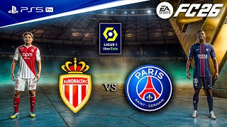 FC 26 - Monaco vs. PSG - Ligue 1 25/26 Volledige wedstrijd | PS5™ Pro [4K60]