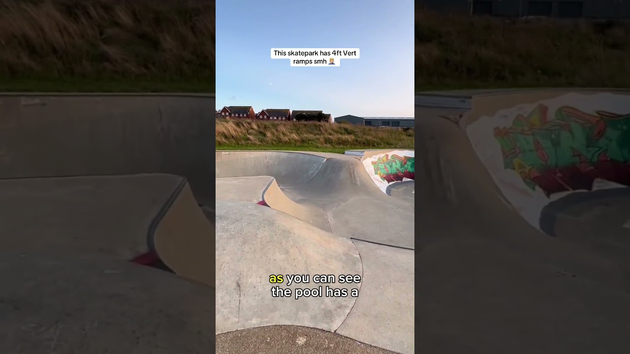 This skatepark has 4ft vert ramps