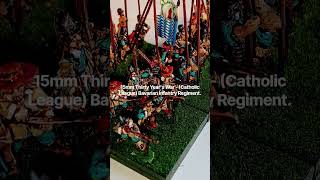 15mm Thirty Year's War;  Catholic League -  Bavarian Infantry Regiment.
