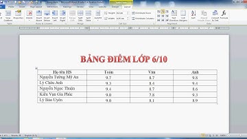 Các bước thay đổi độ rộng cột và độ cao dòng của bảng trong Word bằng hai cách