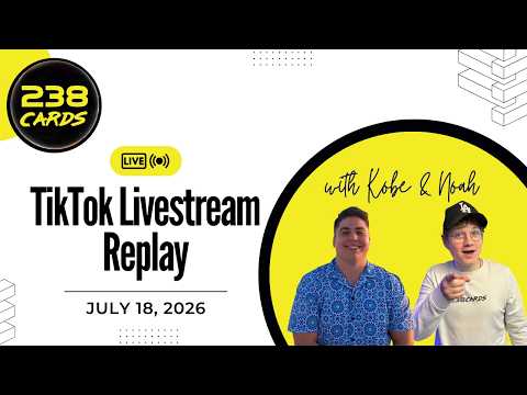 Trading Card Breaks-Streaming On TikTok