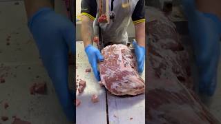 India Halal Beef Inside Boneless Meat Cutting Fast Curry Processing Skills