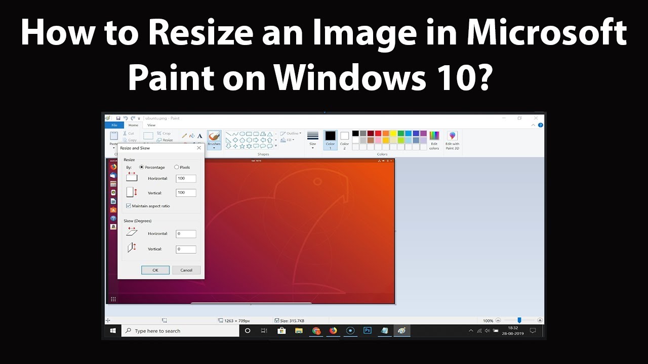 Windows Paint Resize