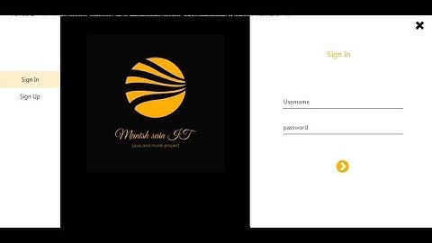 JavaFX | UI | Login and Signup form | netbeans | scene builder