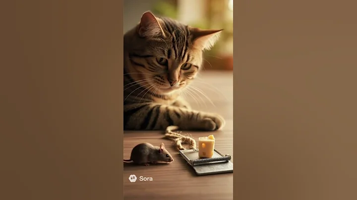 SORA2: Cat, Mouse, & Trap! Will It Survive? 😱