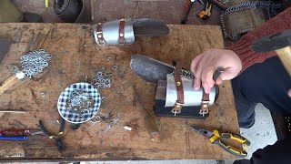 how to make Eastern bracer Bazuband armor or crafting some plate mail gauntlets