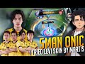 I tried levi skin by martis with 5man onic esports