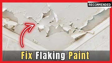 How To Fix Flaking Peeling Bubbled Paint - Bathroom Ceiling DIY