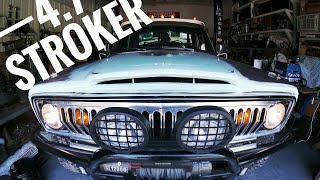 Jeep j10 4.7 stroker motor swap hack job by Broke N Poor trading co. 728 views 2 years ago 7 minutes, 22 seconds