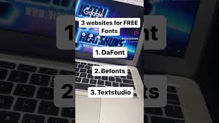 NEED FREE FONTS?!? 3 websites for FREE FONTS! #freefonts #fonts #designtips #fonts #graphicdesign