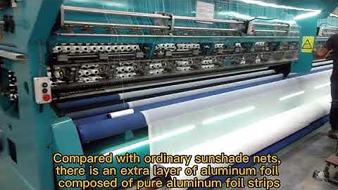Computerized Sun Shade Net Manufacturing Machine With UV Protection