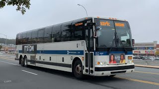 Huguenot Bound 2016 Prevost X3-45 2737 SIM4C Express Bus At Platinum Av & Sears