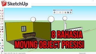Sketchup  8 Tips Moving Object Tepat Dan Simetris