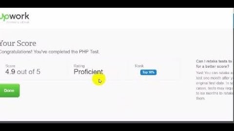 php upwork test