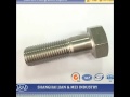 China iso 4014 stainless steel hex bolt