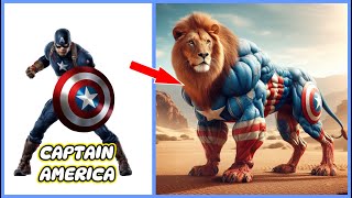 AVENGERS As LION VENGERS 🔥 All Characters ( MARVEL & DC ) 2024