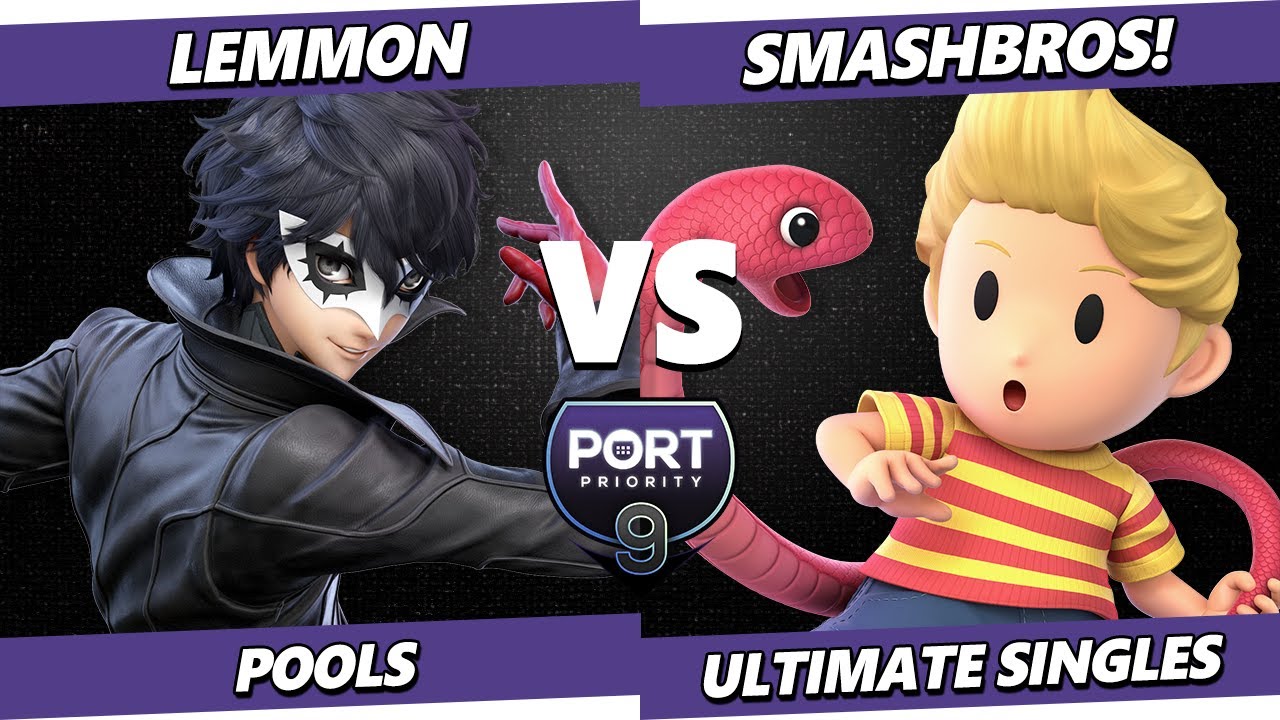 Port Priority 9 - Lemmon (Joker) Vs. SmashBros! (Lucas) Smash Ultimate - SSBU