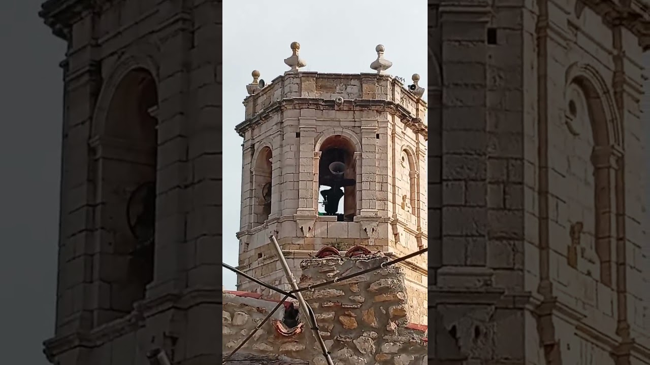 Volteo general de campanas por San Sebastián - parroquia de la Asunción (Cervera del Maestre)2 toque