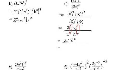 Working with Integer Exponents (MCR3U)