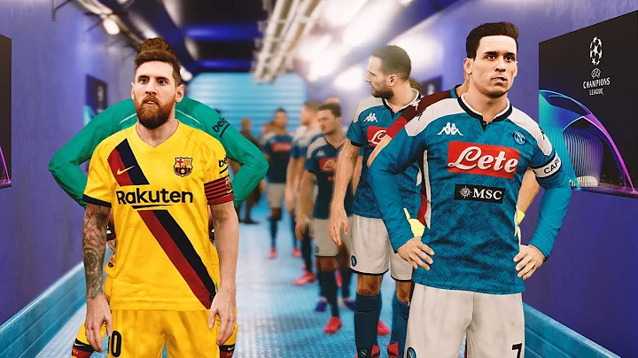 UEFA Champions League 2020 - Napoli vs Barcelona Gameplay