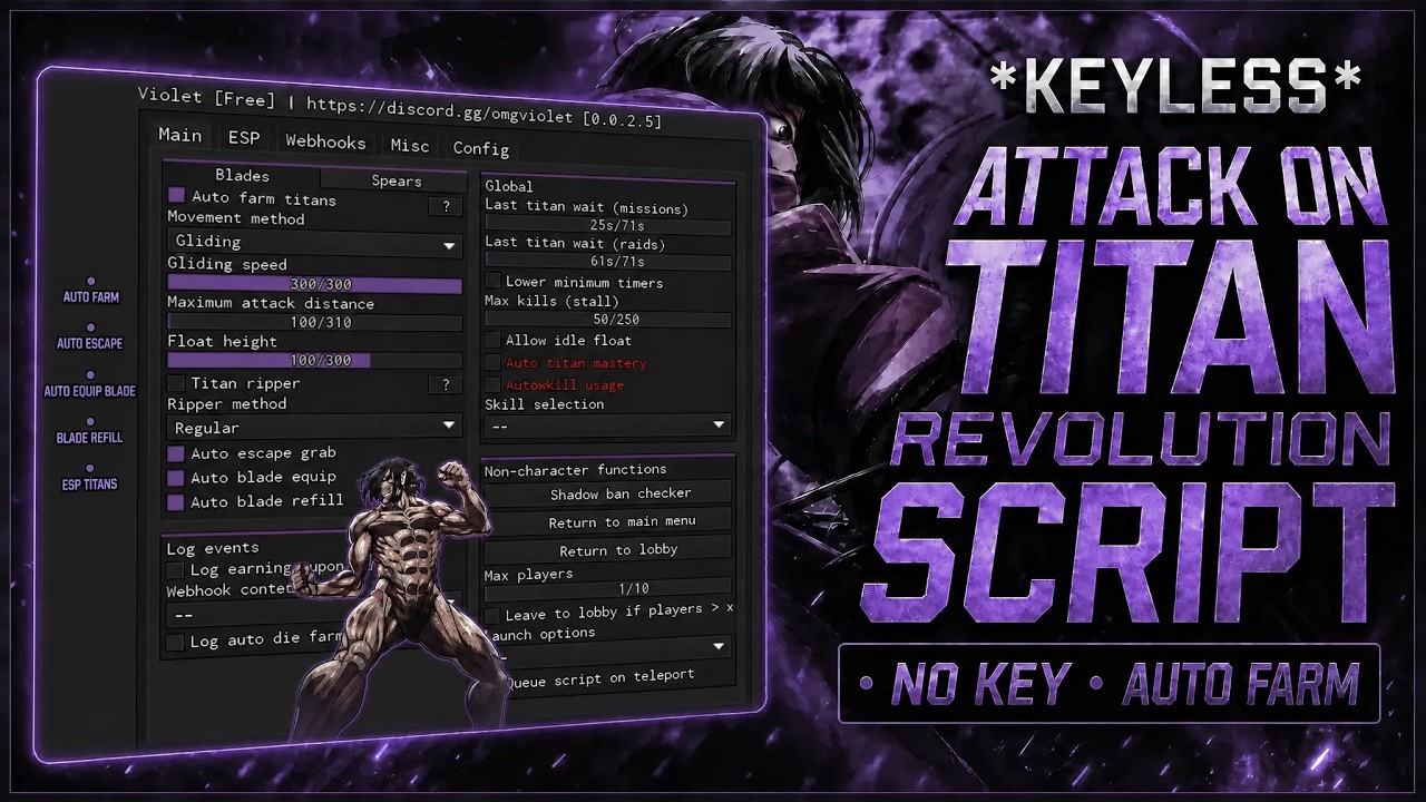 NEW* Attack on Titan Revolution Script - NO KEY, Auto Farm