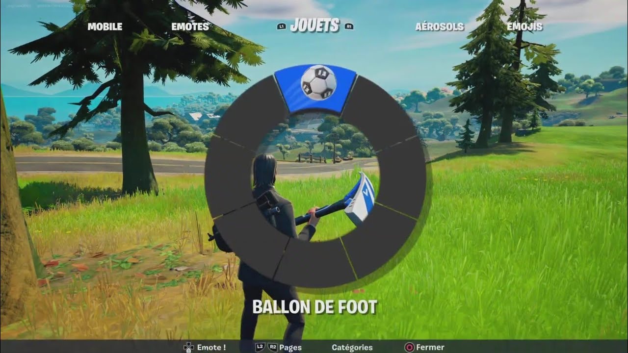 Fortnite comment faire apparaître le ballon pour le defi neymar et