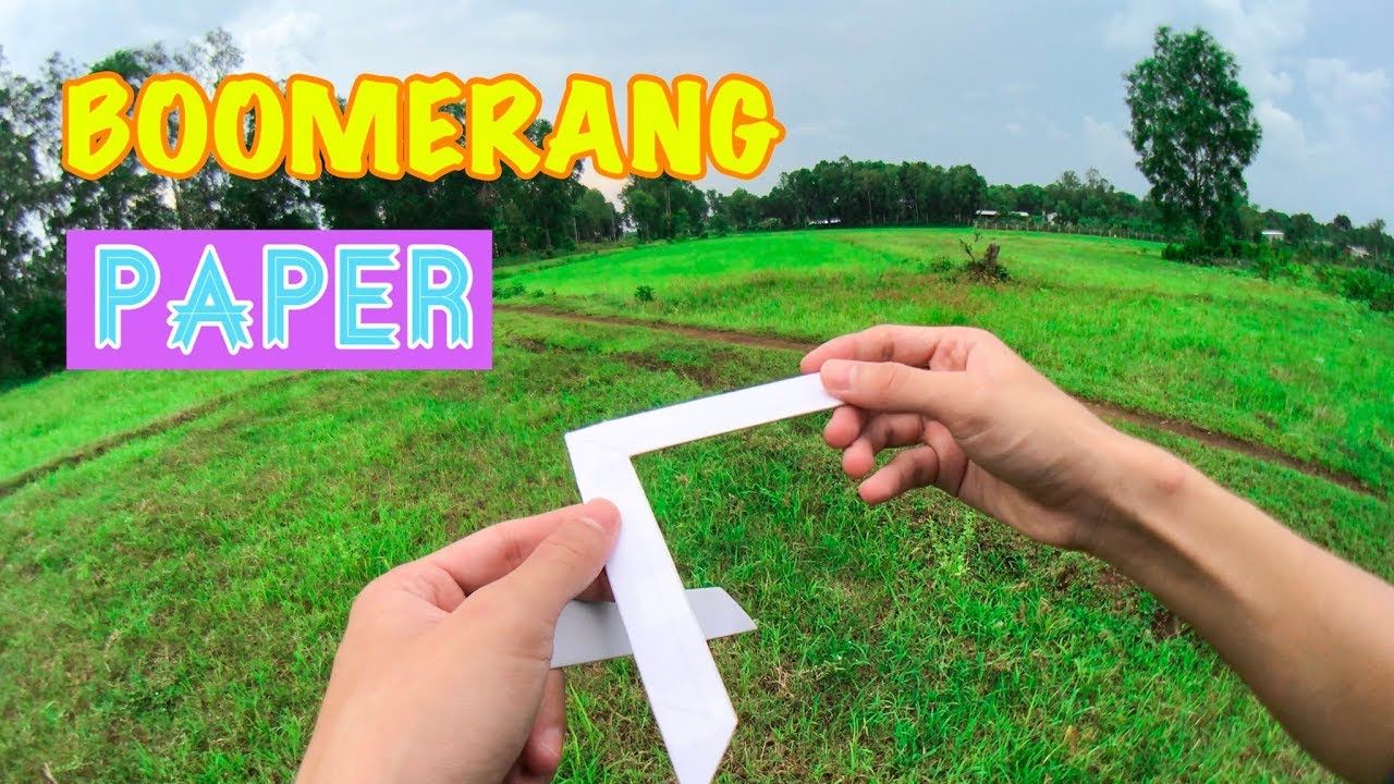 How to fold BOOMERANG | Cách gấp BOOMERANG bằng giấy... - youtube