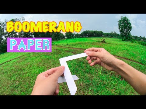 Video How to fold BOOMERANG | Cách gấp BOOMERANG bằng giấy... - youtube