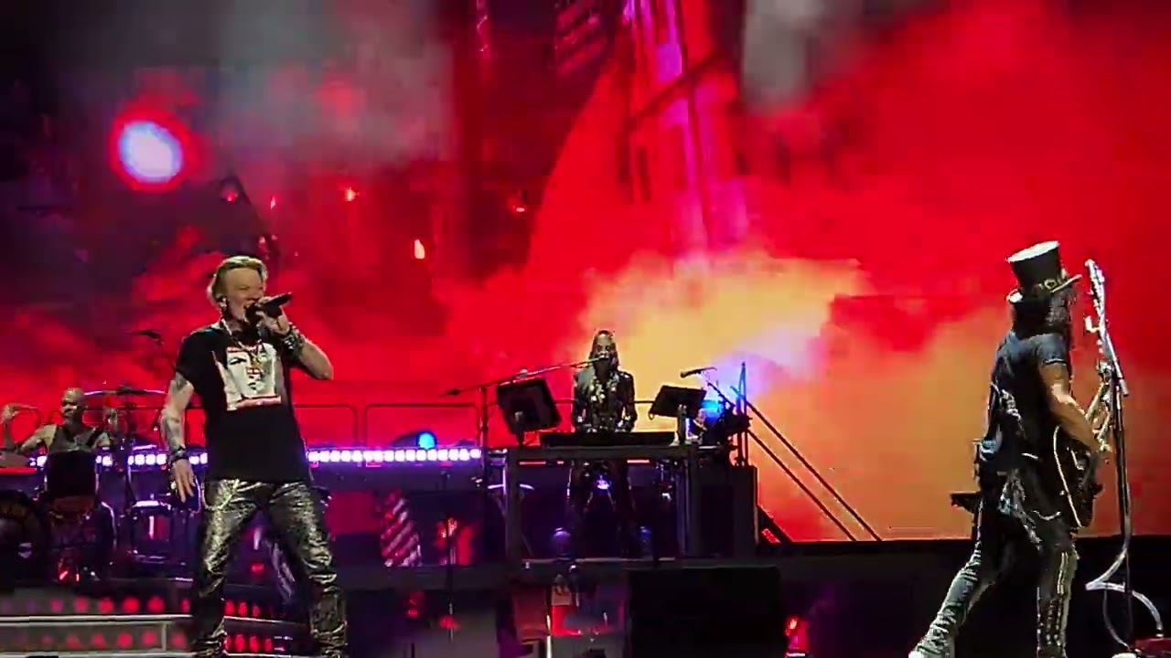 Guns and Roses live in Israel 2023, 4K, Civil war