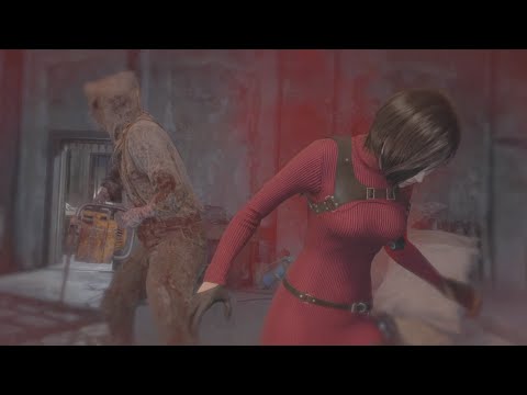 RESIDENT EVIL 4 REMAKE Gameplay - Separate Ways DLC - Ada's Death From The Chainsaw Man (Back)
